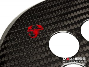 FIAT 500 Gear Panel in Carbon Fiber - Red Scorpion